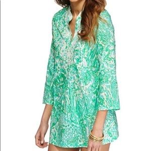 Lilly Pulitzer Sarasota beaded tunic, sz XS